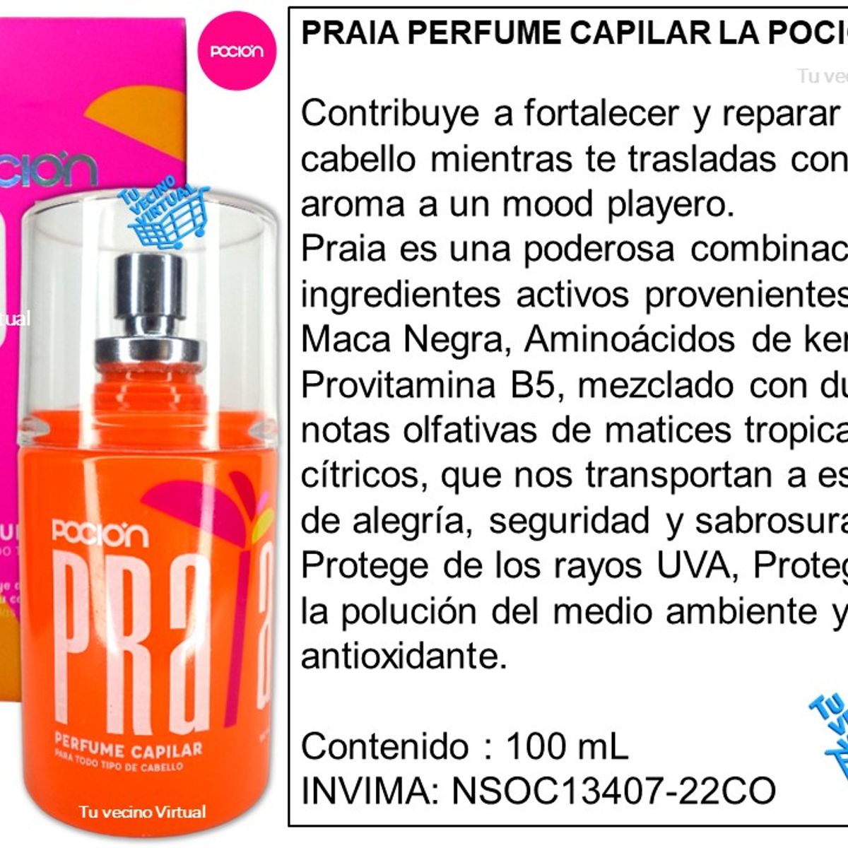 LA POCION - Perfume Capilar Praia La Poción