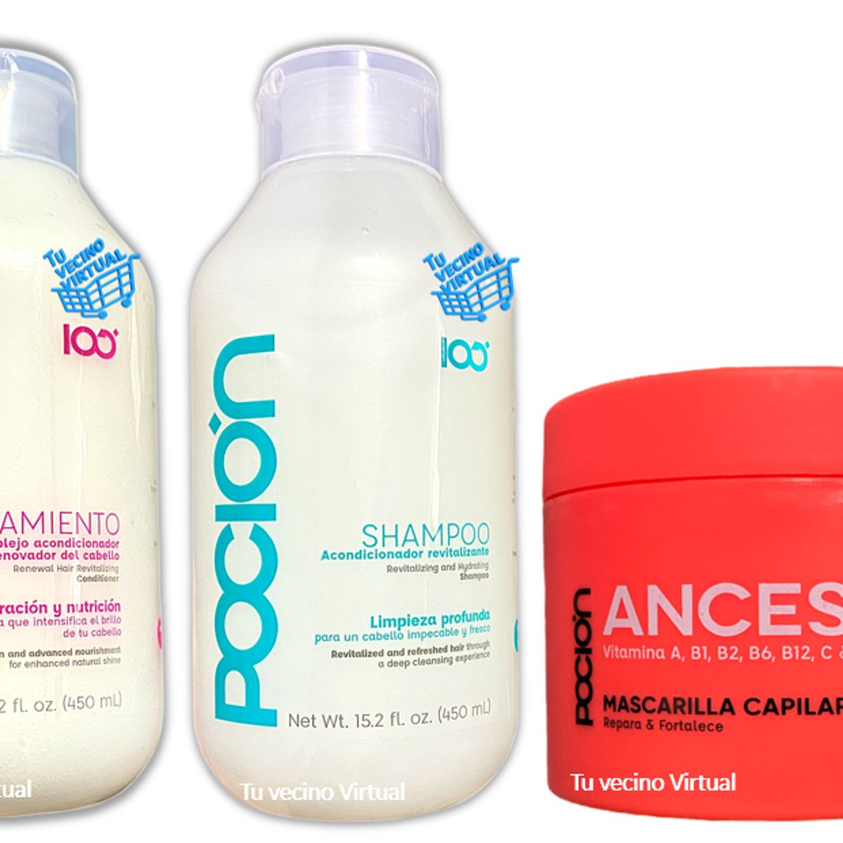 LA POCION - Shampoo Acondicionador y Mascarilla Ancestral La Pocion