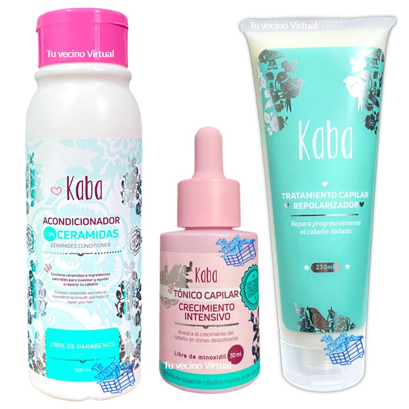 KABA - Kit capilar x3  kaba tratamiento capilar