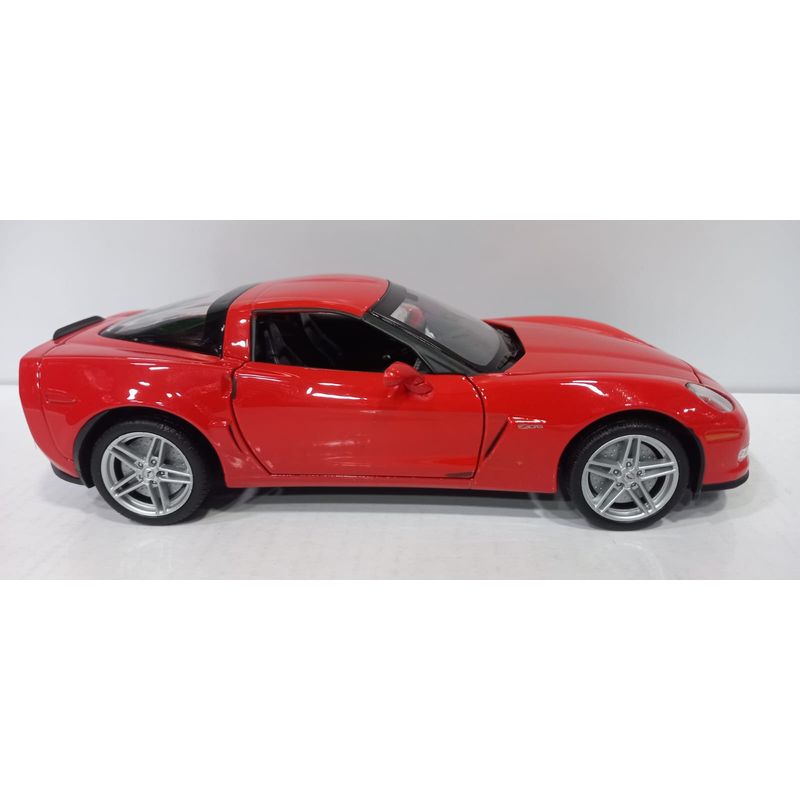 WELLY - CARRO CHEVROLET CORVETTE Z06 2007 ROJO a Escala 1/24…