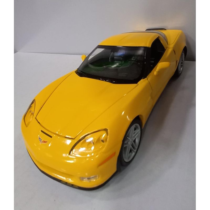 WELLY - CARRO CHEVROLET CORVETTE Z06 2007 AMARILLO ESCALA 1/24…