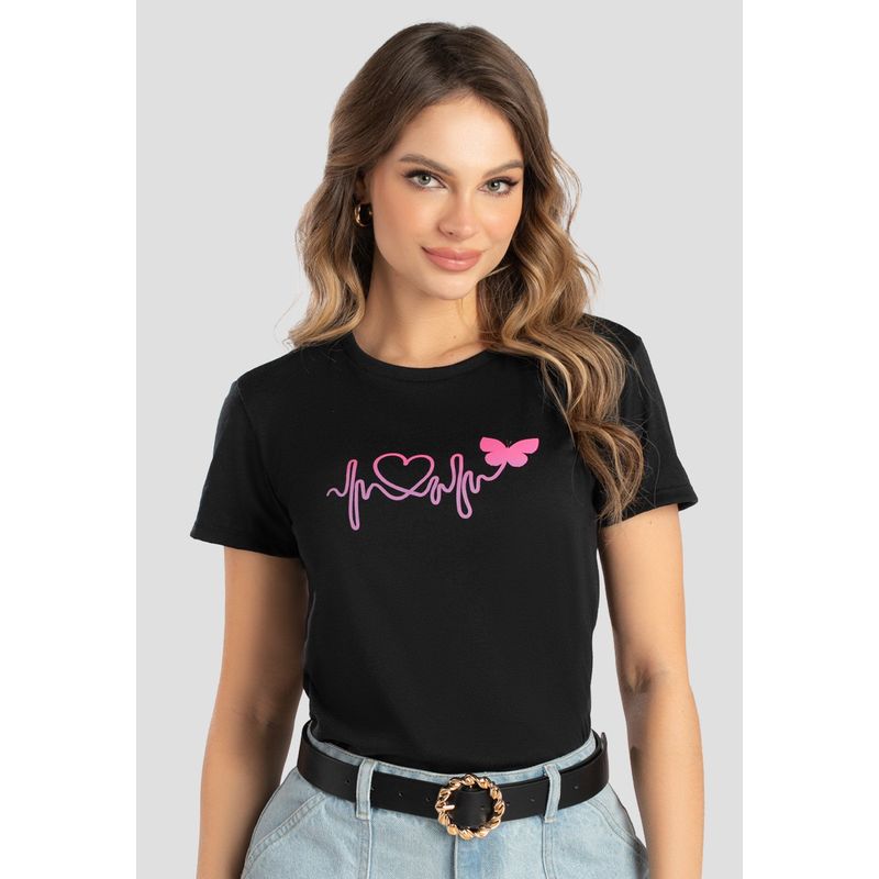 MARKETING PERSONAL - Camiseta Mujer Negro Mp 102830