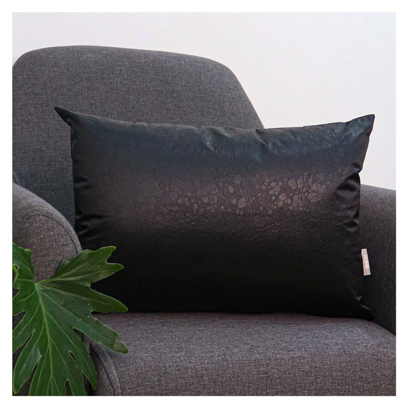 HOMETEX - COJIN RIÑONERA LUCIA NEGRA