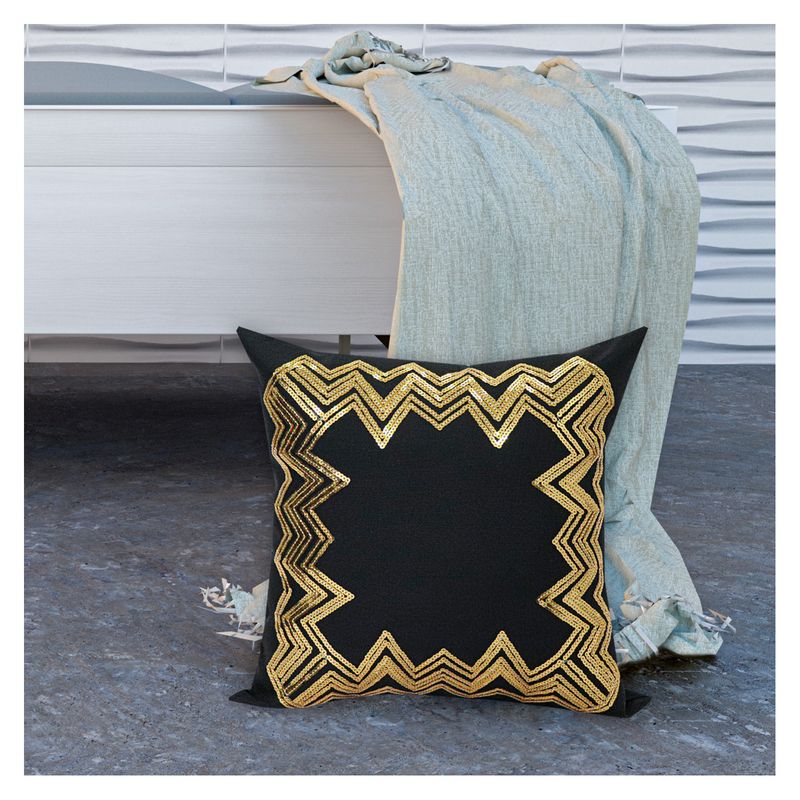 HOMETEX - COJIN KALIKA NEGRO