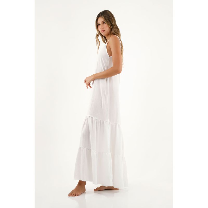 TENNIS - Vestido blanco largo para mujer