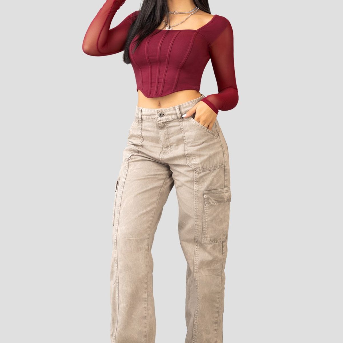 ATYPICAL - Blusa Mujer Vinotinto Atypical 101319