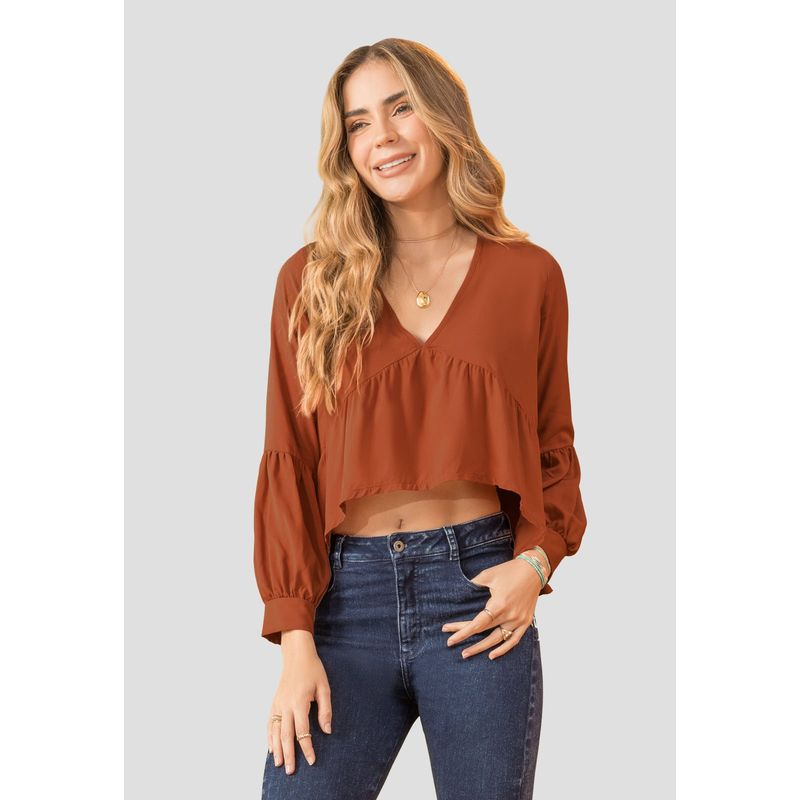 RUTTA - Blusa Mujer Ladrillo Rutta 104055