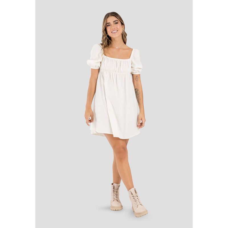 RUTTA - Vestido Corto Mujer Marfil Rutta 104056