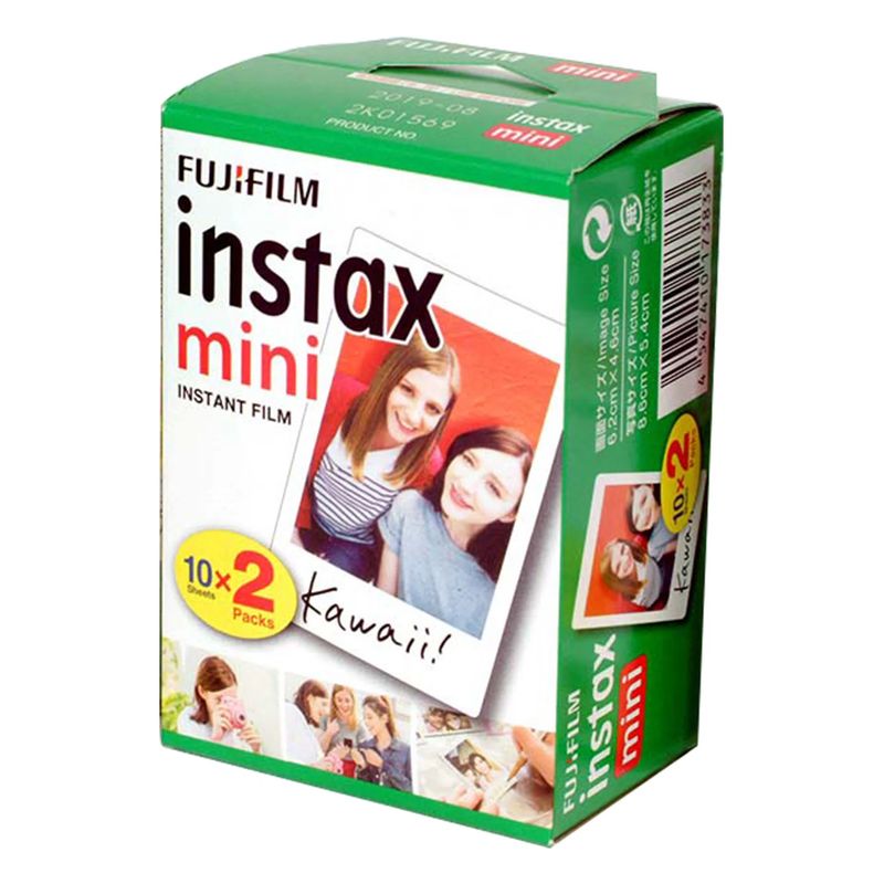 FUJIFILM - Película fujifilm instax mini instantánea papel fotografía 20 unidades