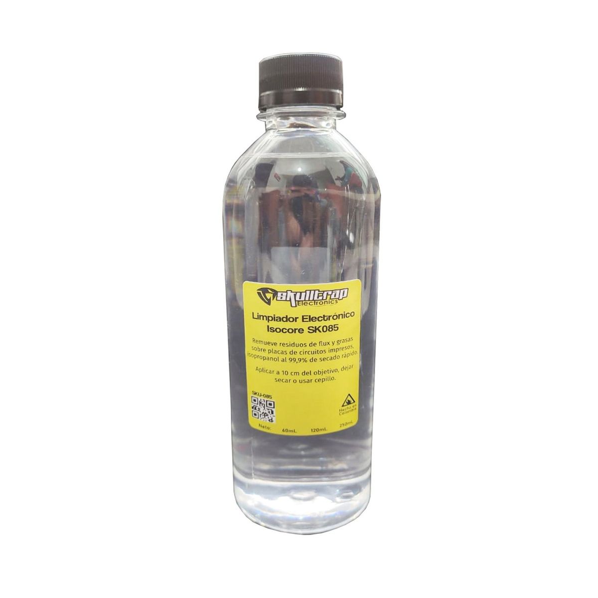 FACEBOOK - Alcohol Isopropílico 500ml Skulltrap + envase + paño Microfibra