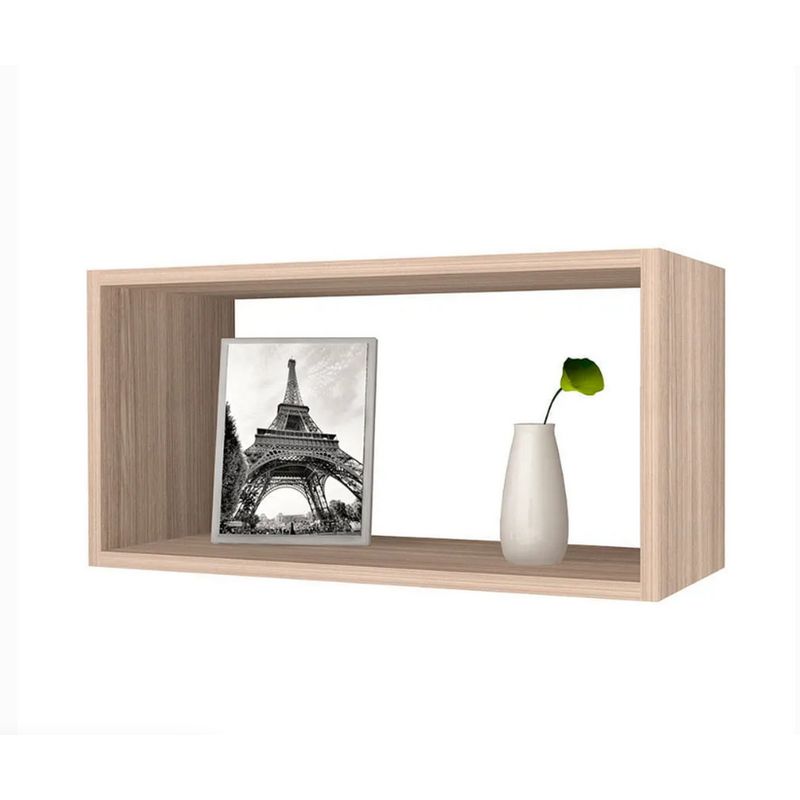 GENERICO - Repisa Flotante Cubo Rectangular Arena Decoración Moderna