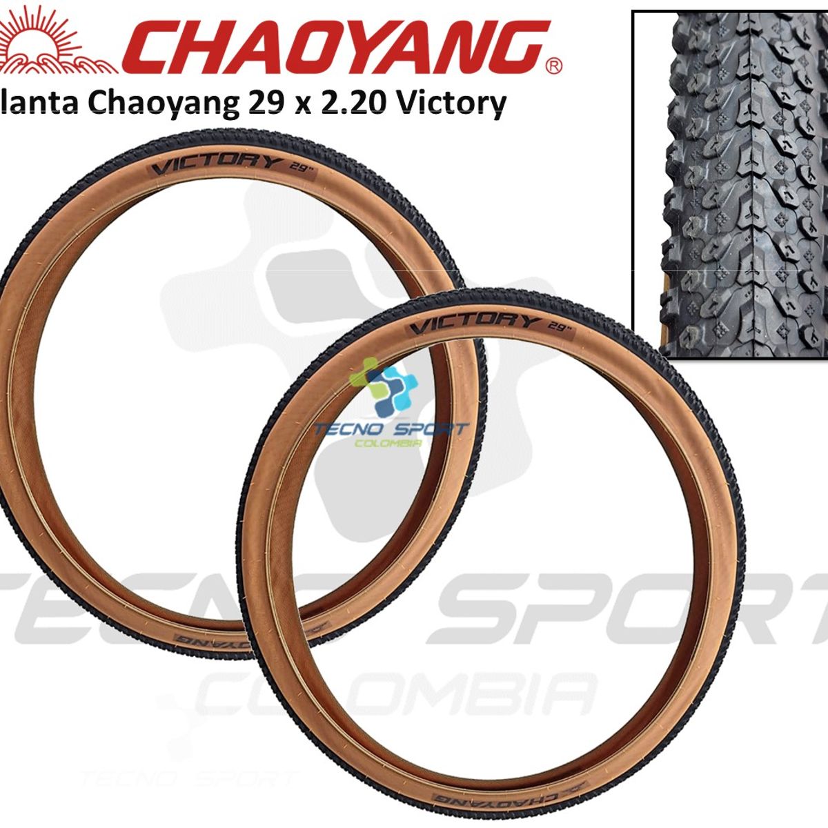 CHAOYANG - Llanta Bicicleta Chaoyang Rin 29 X 2.20 Ancha Mtb X 2und