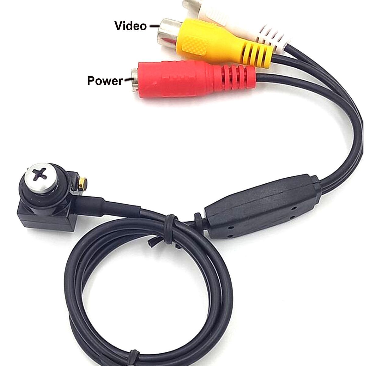 GENERICO - CAMARA SEGURIDAD ESPIA TIPO TORNILLO PARA CONEXION A DVR