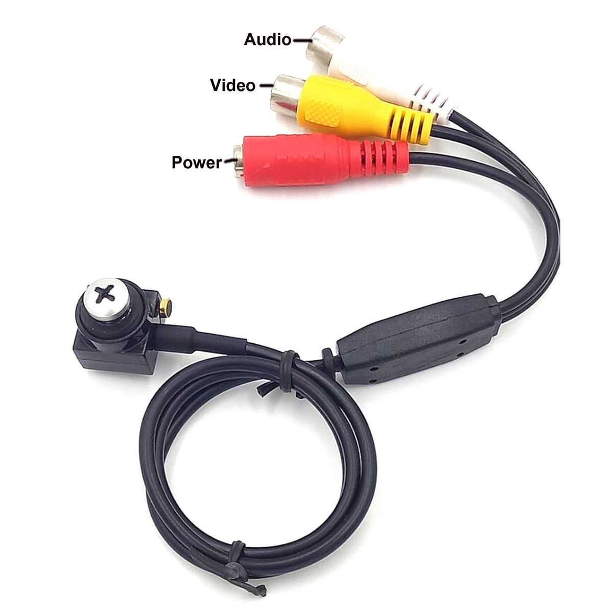 GENERICO - CAMARA SEGURIDAD ESPIA TIPO TORNILLO PARA CONEXION A DVR