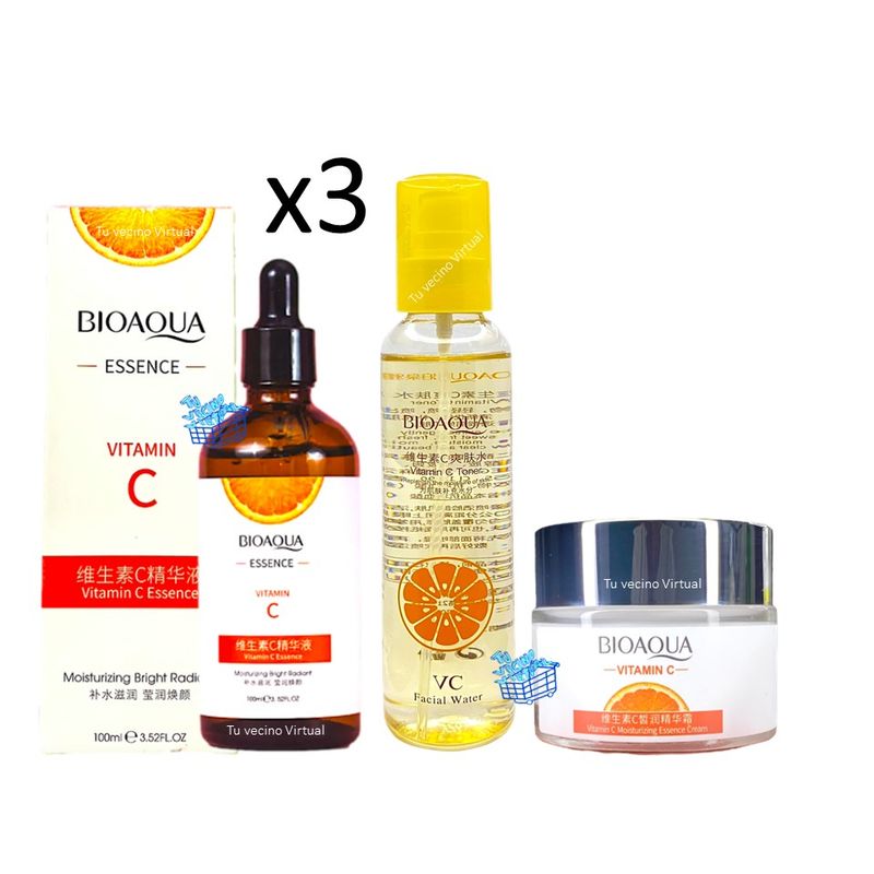 BIOAQUA - Kit x3 Vitamina C  Bioaqua
