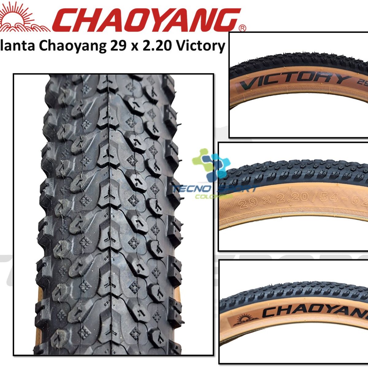 CHAOYANG - Llanta Bicicleta Chaoyang Rin 29 X 2.20 Ancha Mtb X 2und