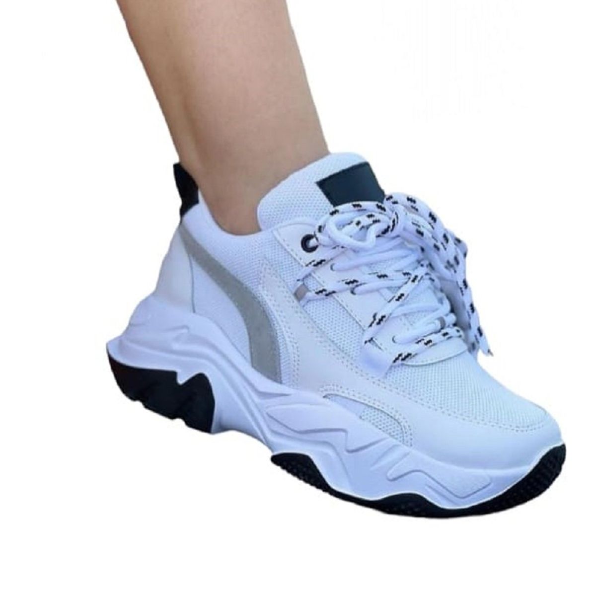 EVEGONZ - Tenis Deportivo Blanco de Mujer Calzado Deportivo Dama