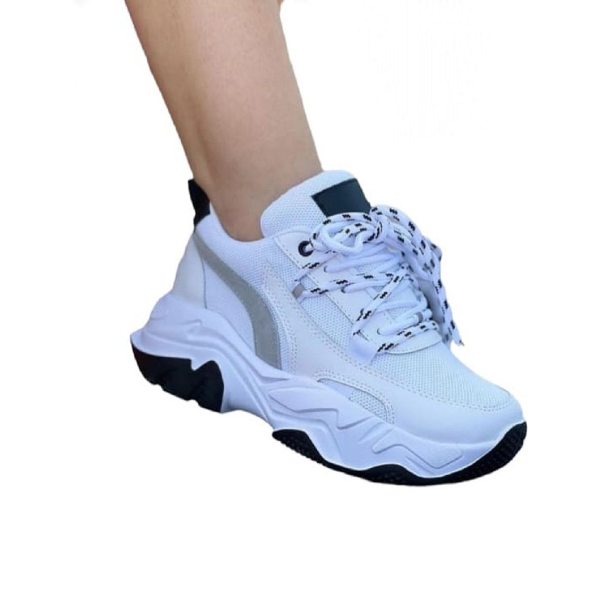 EVEGONZ - Tenis Deportivo Blanco de Mujer Calzado Deportivo Dama