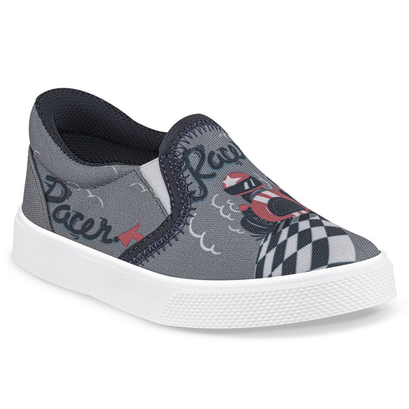 LOS GOMOSOS - Tenis Casuales Fast Gris para Niño Los Gomosos