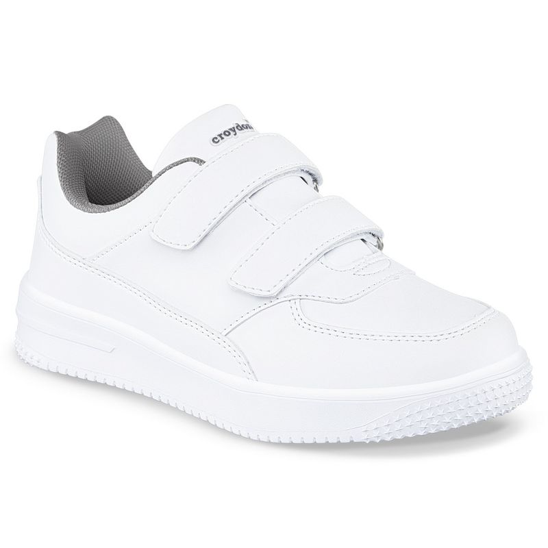 CROYDON - Tenis Colegio Shopir V Blanco-Gris para Niño y Niña Croydon
