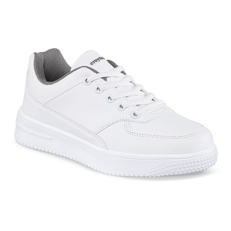 CROYDON - Tenis Colegio Shopir C Blanco-Gris para Niño y Niña Croydon