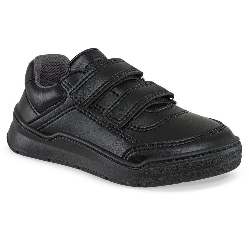 CROYDON - Tenis Colegio Roblo Velcro Negro para Niño y Niña Croydon