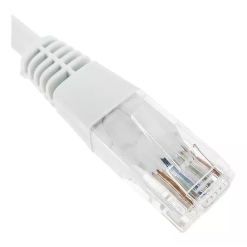 GENERICO - Cable De Red Cat6 De 10 Mts Rj45 Color Blanco 1 Gbps