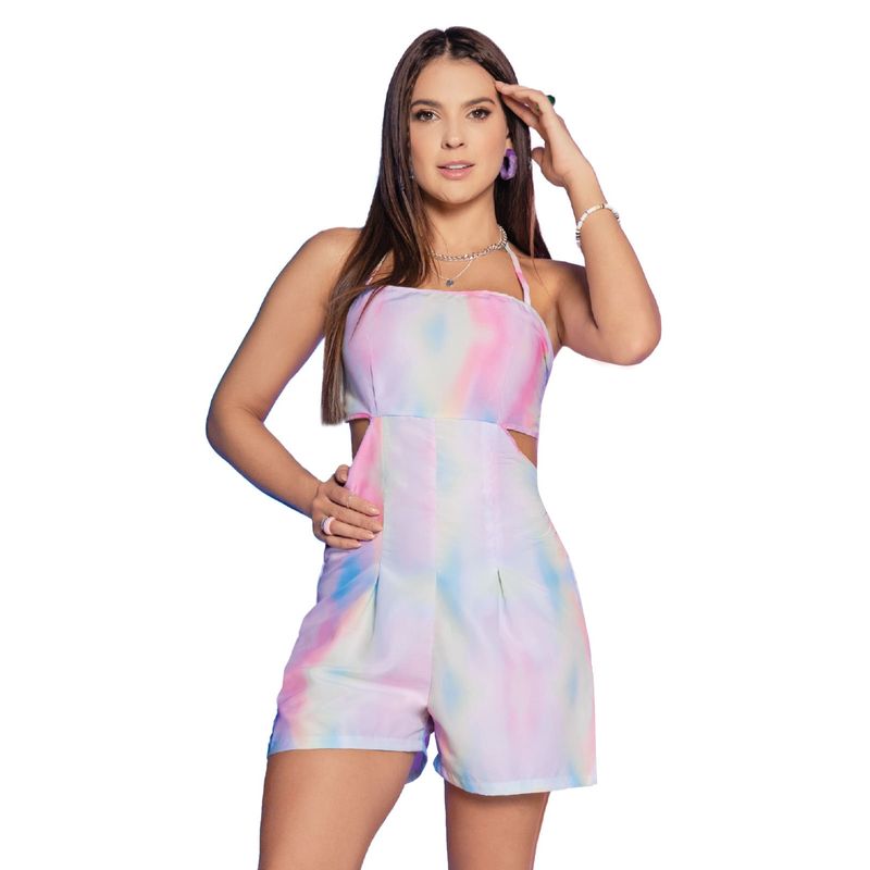ATYPICAL - Enterizo Corto Mujer Multicolor Atypical 4535
