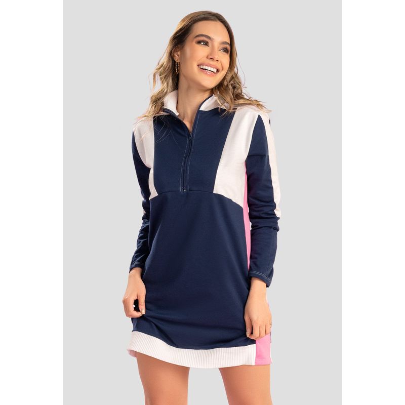 ATYPICAL - Vestido Corto Mujer Azul Navy Atypical 102810