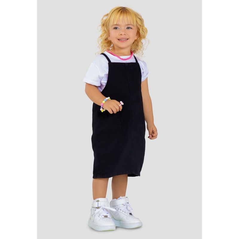 MARKETING PERSONAL - Overall Infantil Femenino Negro Mp 103273