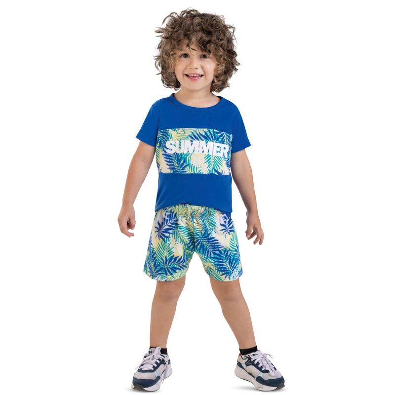 MARKETING PERSONAL - Conjunto Infantil Masculino Azul Mp 4415