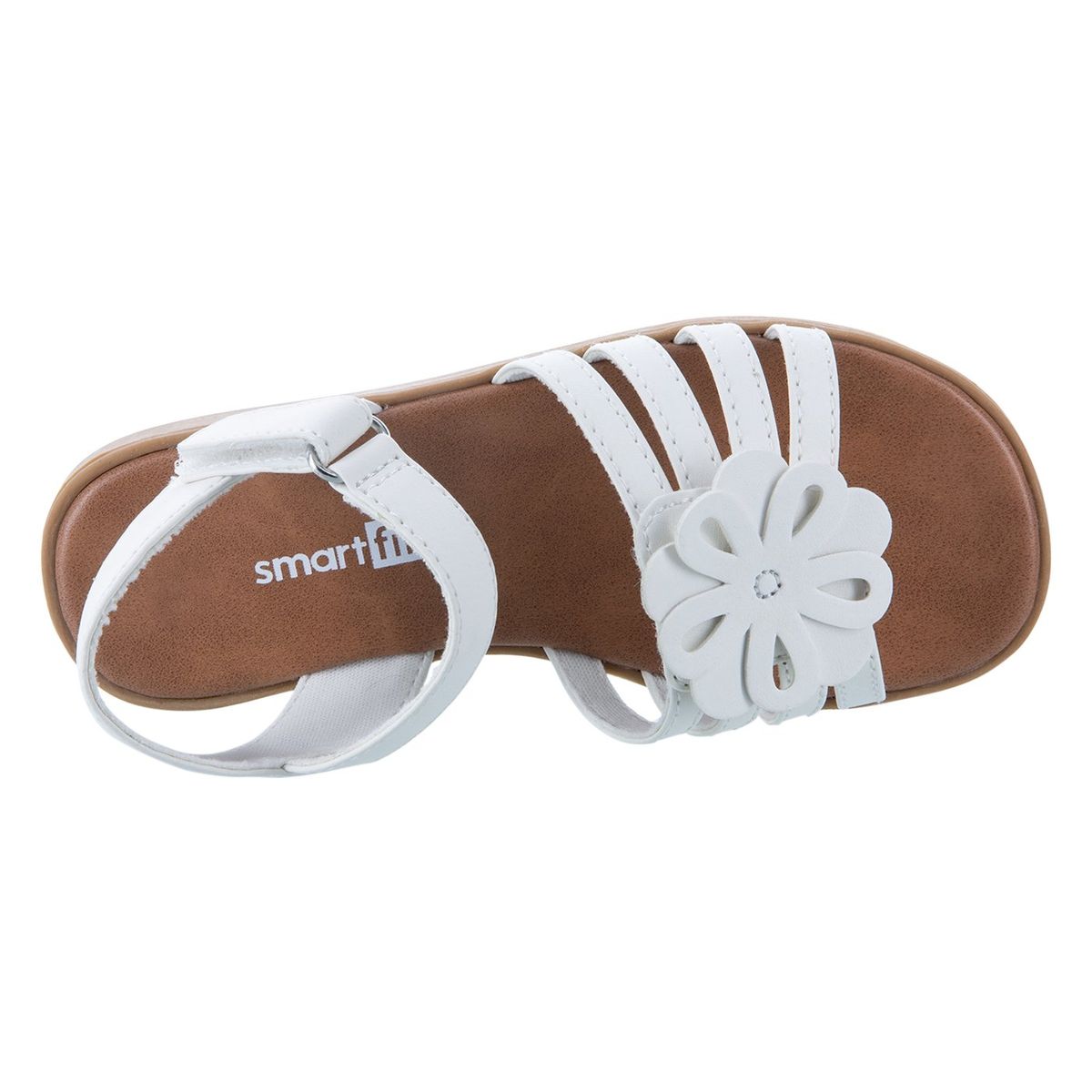 SMART FIT - Sandalias Mila Floral Para Niñas Pequeñas Smartfit Payless Blanco