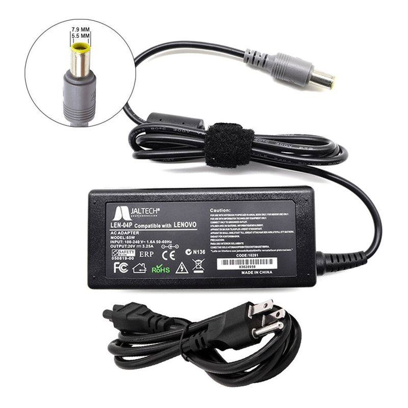 JALTECH - Cargador Premum Lenovo Thinkpad T400 20v 3.25a 65w