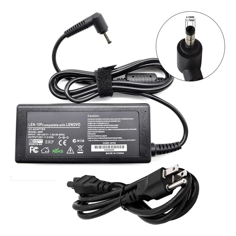 GENERICO - Cargador Lenovo Ideapad 300s 20v 2.25A 45w