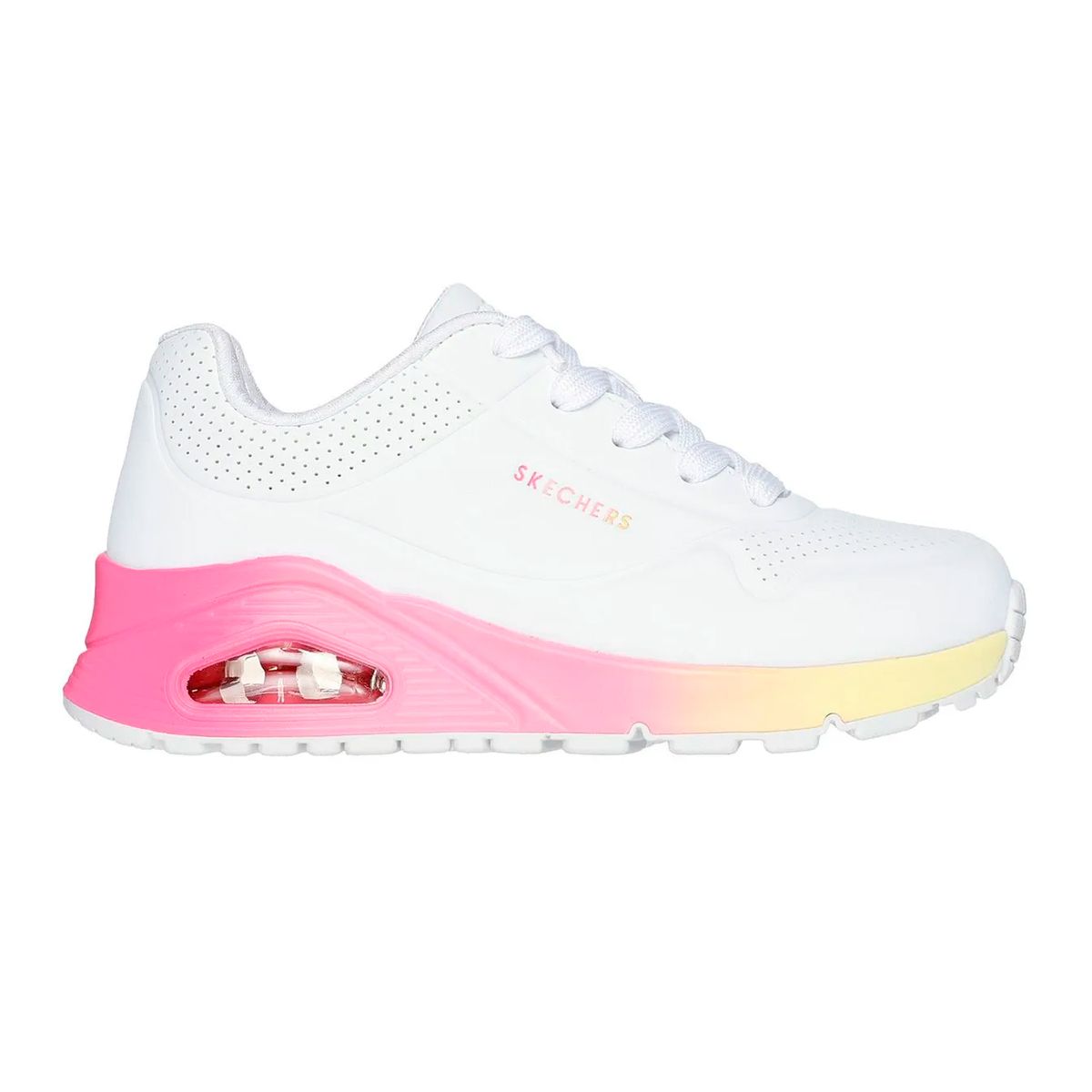 SKECHERS - TENIS SKECHERS BLANCO PARA NIÑA SK UNO GEN1 POP OF OMBRE WHITE