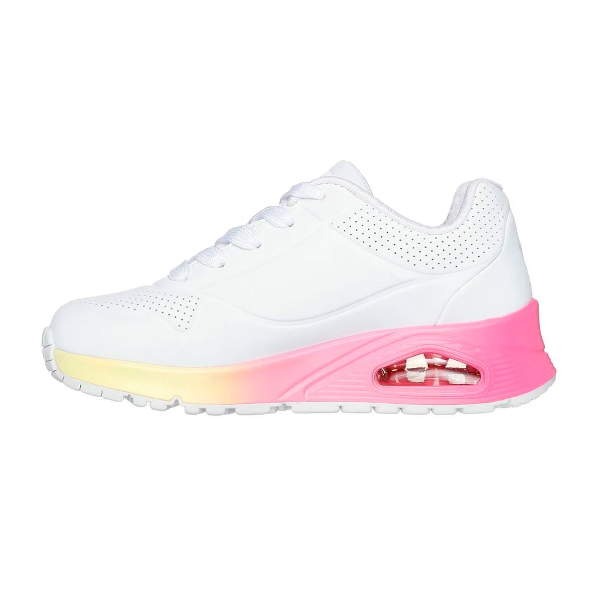 SKECHERS - TENIS SKECHERS BLANCO PARA NIÑA SK UNO GEN1 POP OF OMBRE WHITE