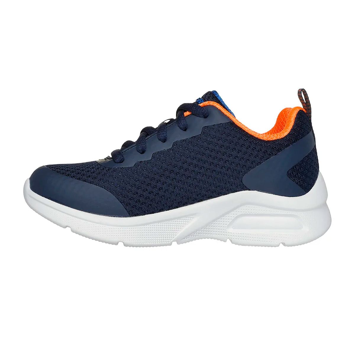 SKECHERS - TENIS SKECHERS AZUL PARA NIÑO SK MICROSPEC MAX KAPTIX NAVY 403819LNVOR