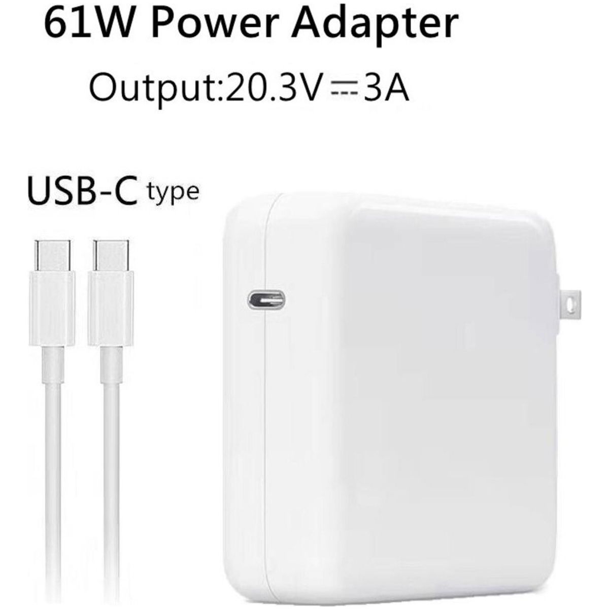 JALTECH - Cargador Premium Para Macbook Pro Usb-c A1708 61w