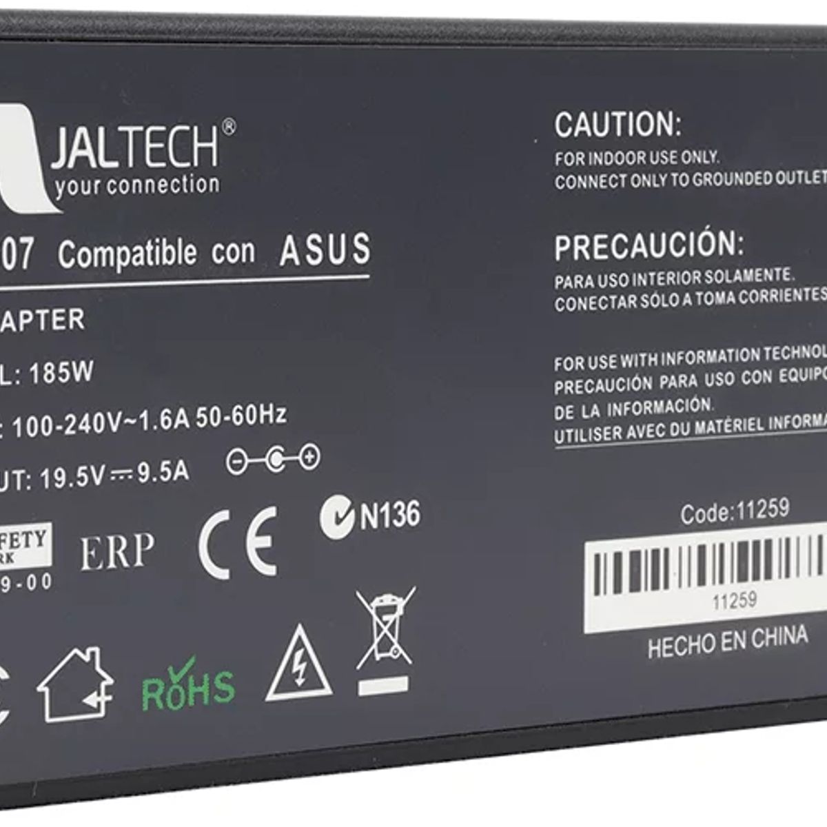 JALTECH - Cargador Para Asus Todo En Uno Et2400 19.5V 9.5A 185w
