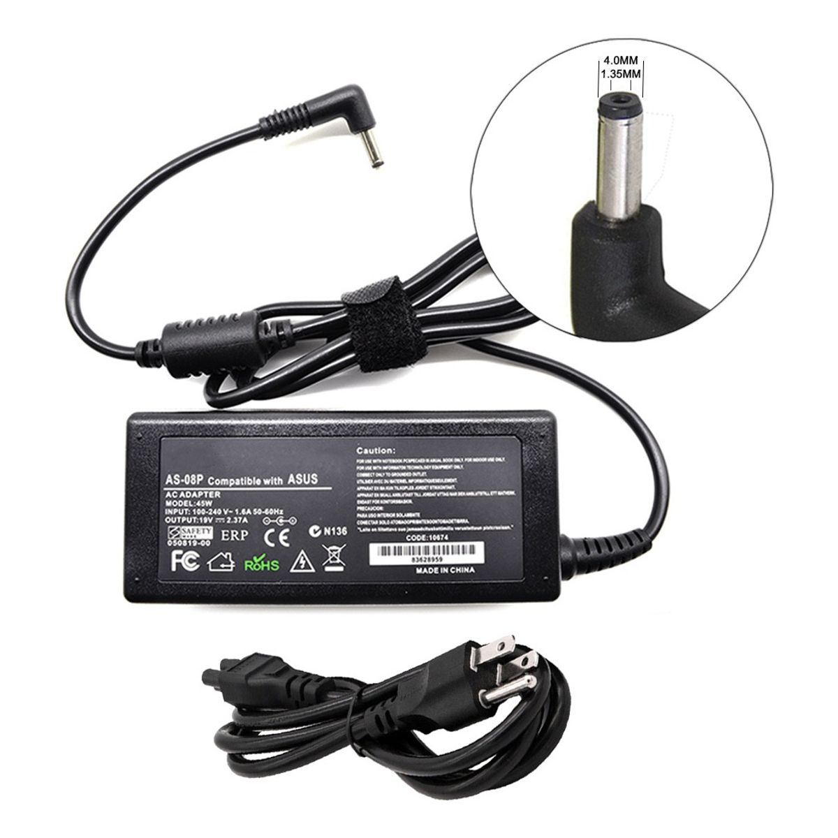 GENERICO - Cargador Para Asus 19v 2.37A 4.0*1.35mm