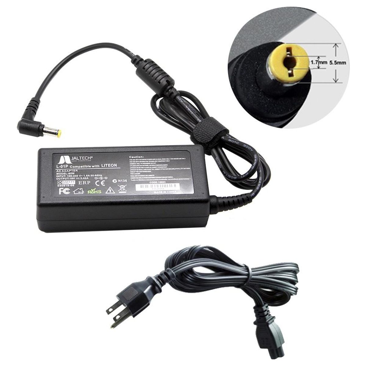 JALTECH - Cargador Para Portátil Acer Aspire E1-470 Series Premium