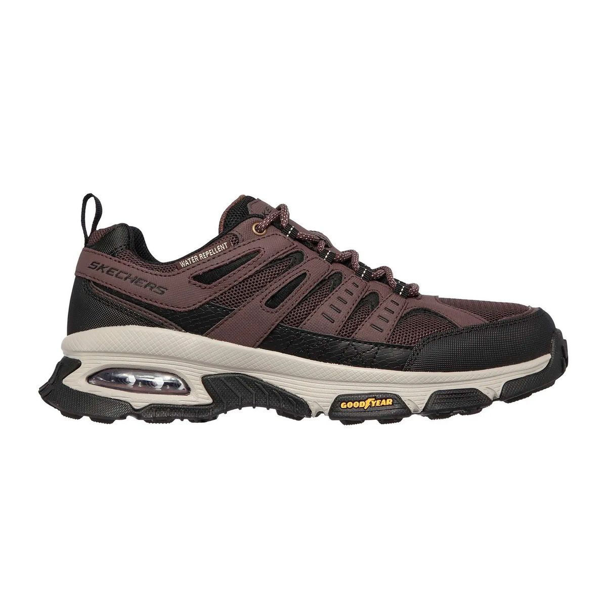 SKECHERS - TENIS SKECHERS CAFÉ PARA HOMBRE SK SKECH AIR ENVOY BROWN BLACK