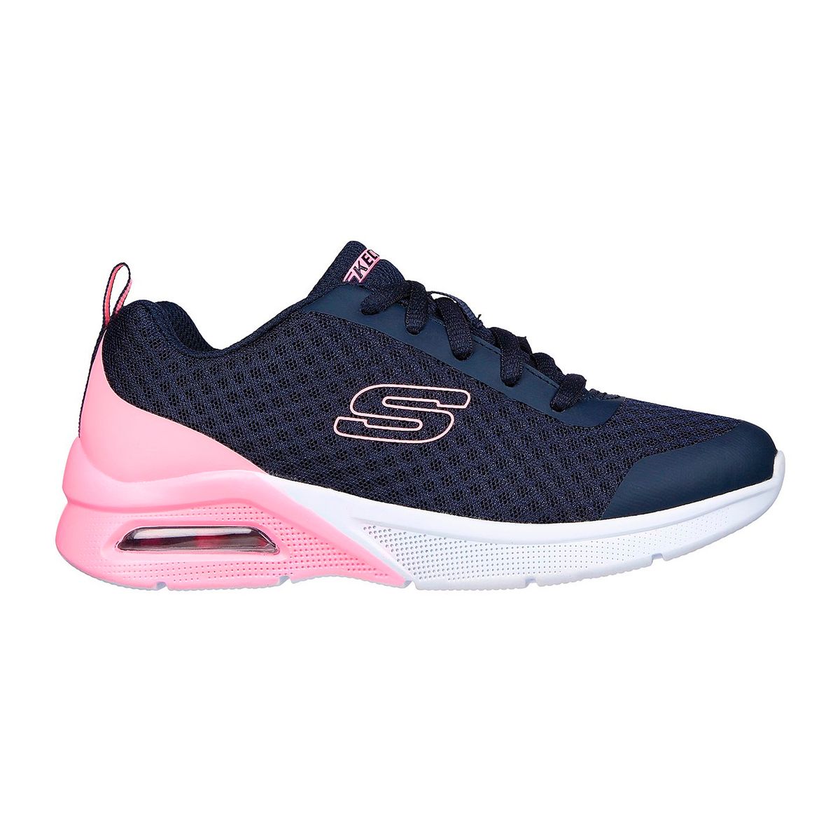 SKECHERS - TENIS SKECHERS GRIS PARA NIÑA SK MICROSPEC MAX BRIGHTASTIC NAVY