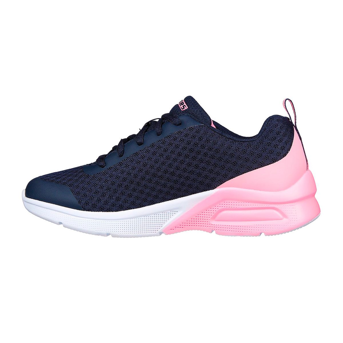 SKECHERS - TENIS SKECHERS GRIS PARA NIÑA SK MICROSPEC MAX BRIGHTASTIC NAVY
