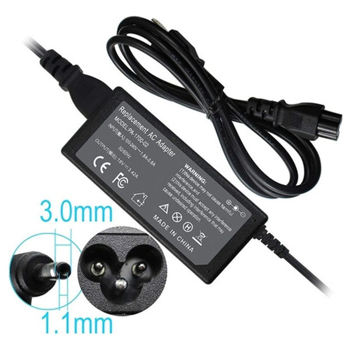 GENERICO - Cargador Para Acer Aspire A314-22 19v 3.42A