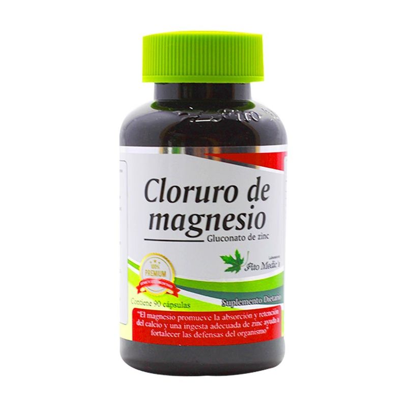 FITO MEDICS - Cloruro de magnesio + zinc 90 capsulas fitomedic´s