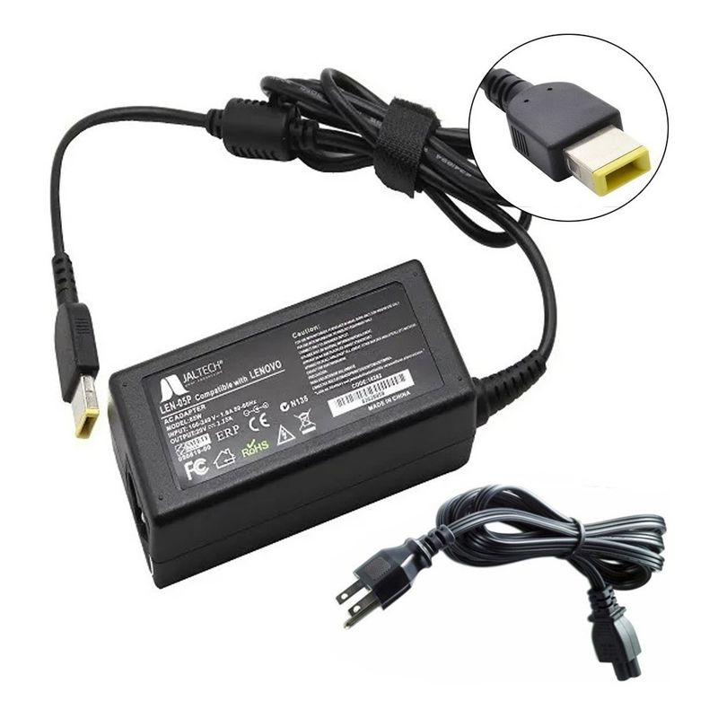 JALTECH - Cargador Premium para Lenovo Yoga 300 Yoga 500 45w