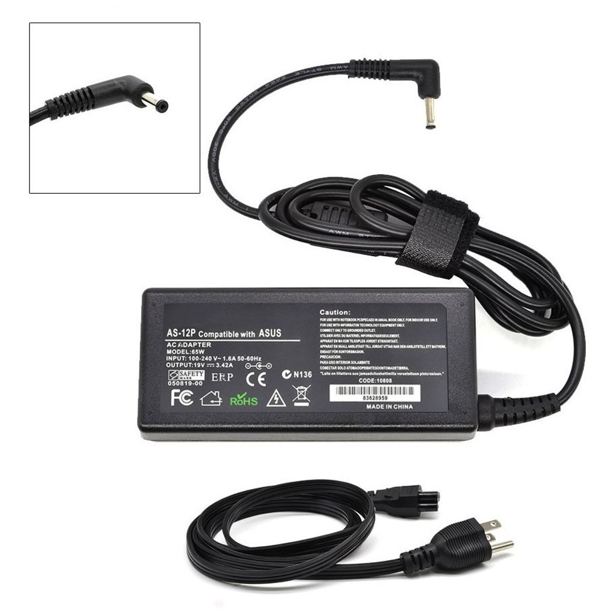 GENERICO - Cargador Para Asus Vivobook X415j 19v 3.42A 65w