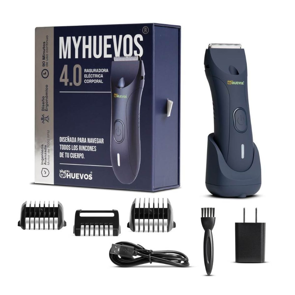 MYHUEVOS - Máquina de Afeitar Corporal Masculina MyHUEVOS 4.0