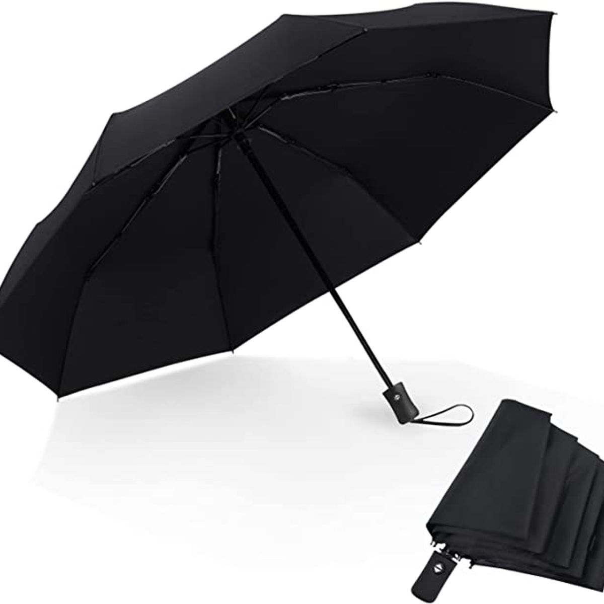 GENERICO - Sombrilla Paraguas Automática Ejecutiva Negra
